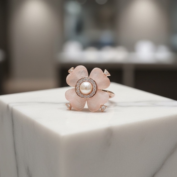 KATE SPADE NEW YORK SPADE FLOWER RING - Picture 5 of 14